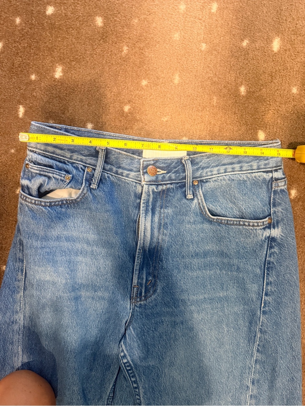 Mother lemon twist wide leg jeans - Picture 7 of 7